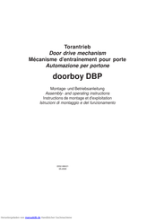GILGEN doorboy DBP Montage- Und Betriebsanleitung
