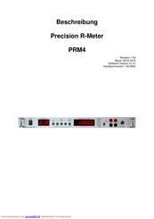 V&B Elektronik Precision R-Meter PRM4 Beschreibung