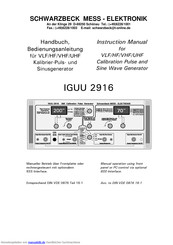 Schwarzbeck IGUU 2916 Handbuch