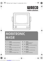 Waeco MOBITRONIC M45R Montage- Und Bedienungsanleitung