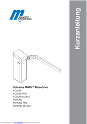 Magnetic Autocontrol MHTMTM MicroDrive ACCESS PRO Kurzanleitung