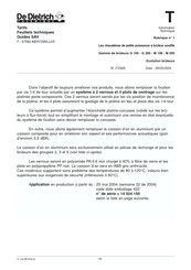 DE DIETRICH M 100 RS Technische Information