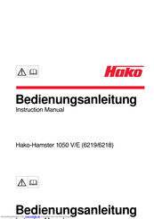 HAKO Hako-Hamster 1050 E Typ 6219 Bedienungsanleitung