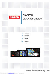 Simrad NSO evo3 Kurzbedienungsanleitung