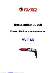 RAD Torque Systems MV-RAD Series Benutzerhandbuch
