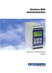 Emotron EL-FI M20 Ergänzung Zur Betriebsanleitung