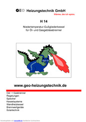 GEO Heizungstechnik H 14 Handbuch