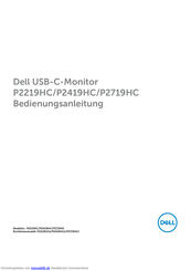Dell P2219HC Bedienungsanleitung