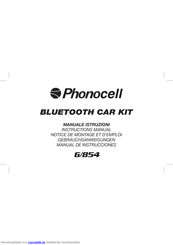 Phonocell 6/854 Gebrauchsanweisungen