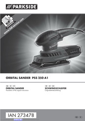 Parkside PSS 250 A1 Originalbetriebsanleitung
