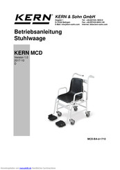 KERN MCD 300K-1 Betriebsanleitung