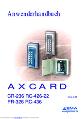 Axema AXCARD CR-236 Anwenderhandbuch