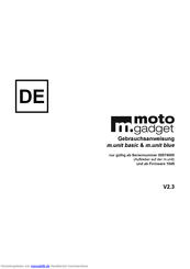 motogadget m-unit Gebrauchsanweisung