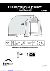ShelterLogic IN-A-BOX 70680 Aufbauanleitung