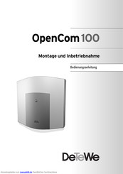 DETEWE OpenCom 100 Montage Und Inbetriebnahme