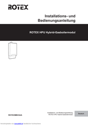 Rotex HPU hybrid RHYKOMB33AA Installations- Und Bedienungsanleitung