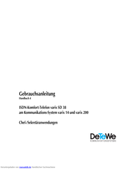 DETEWE varix 14 Gebrauchsanleitung