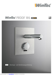 WimTec PROOF W6 Montage- Und Bedienungsanleitung
