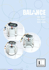 Balance KH 5006 Bedienungs- Und Sicherheitshinweise