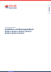 Solar Frontier SF170-S Installations- Und Wartungshandbuch