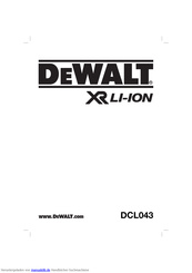 DeWalt DCL043 Bedienungsanleitung