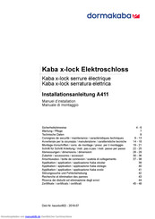 dormakaba A411 Installationsanleitung