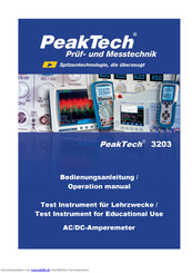 PeakTech 3203 Bedienungsanleitung
