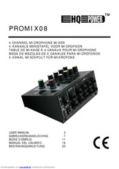 HQ Power PROMIX08 Bedienungsanleitung