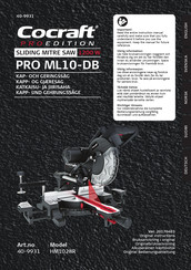 Cocraft PRO ML10-DB Original Bedienungsanleitung