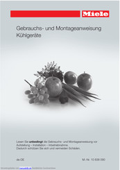 Miele K 31242 UiF Gebrauchs- Und Montageanweisung