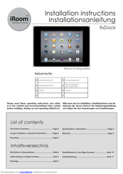 iRoom fixDock Installationsanleitung