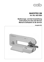 cab MAESTRO 4M Serviceanleitung