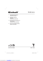 EINHELL TC-CD 18-2 Li Originalbetriebsanleitung