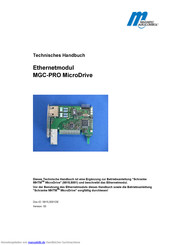 Magnetic Autocontrol MGC-PRO MicroDrive Technisches Handbuch