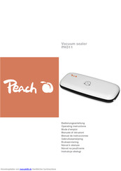 Peach PH311 Bedienungsanleitung