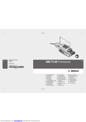 Bosch GBS 75 AE Professional Originalbetriebsanleitung