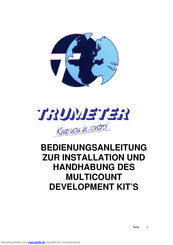 Trumeter MULTICOUNT Bedienungsanleitung Zur Installation Und Handhabung