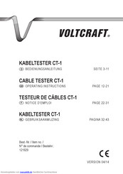 VOLTCRAFT CT-1 Bedienungsanleitung