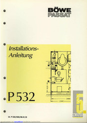 BÖWE P532 Installationsanleitung