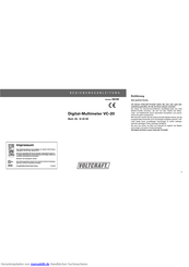 VOLTCRAFT VC-20 Bedienungsanleitung