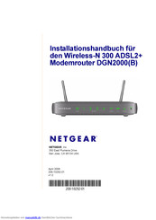 NETGEAR DGN2000B Installationshandbuch