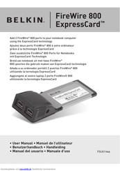 Belkin FireWire 800 ExpressCard Benutzerhandbuch