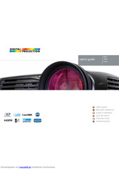 Projectiondesign F20 sx+ Benutzerhandbuch