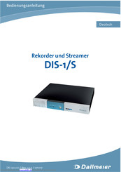 dallmeier DIS WebConfig DIS-1/S Bedienungsanleitung