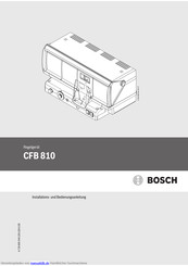 Bosch CFB 810 Bedienungsanleitung