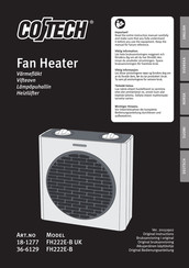 Cotech FH222E-B UK Bedienungsanleitung