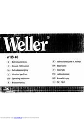 Weller WHS 40 Betriebsanleitung
