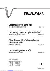 VOLTCRAFT VSP 1605 Bedienungsanleitung