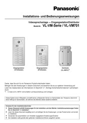 Panasonic VL-VM 503 Installations- Und Bedienungsanweisungen