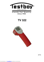Testboy TV 322 Bedienungsanleitung
